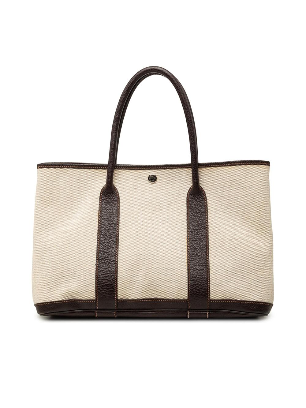 Hermes Garden Party Tote Toile And #367930H22B